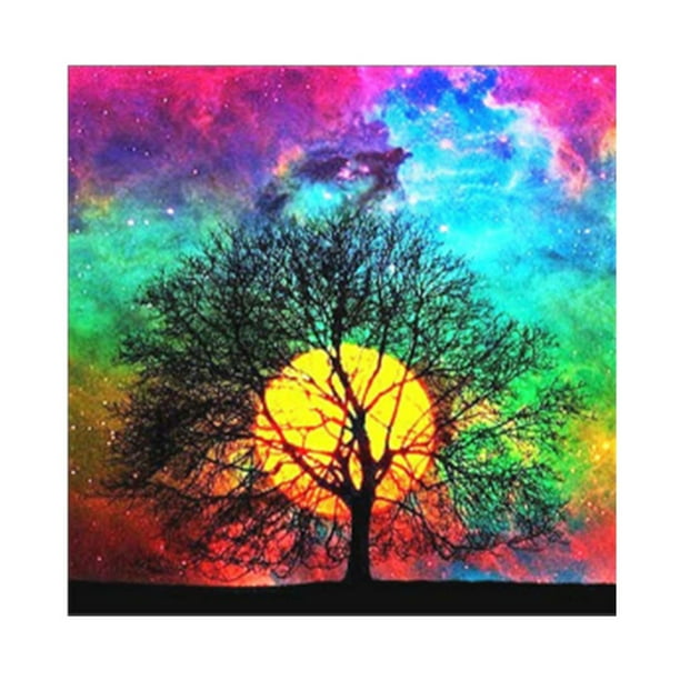 Full Drill 5D Diamond Painting Embroidery Color Aurora Kits Art for Child Home